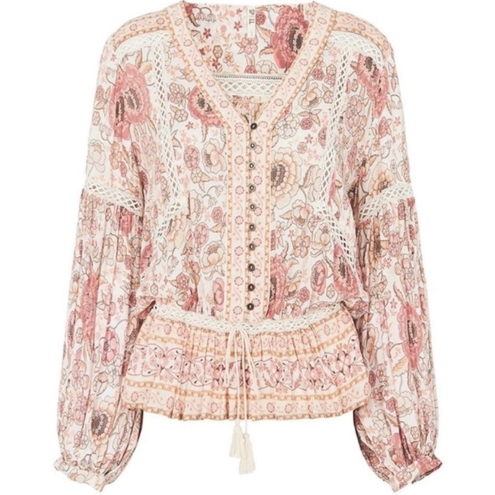 Spell & the Gypsy Zahara Blouse in Rosewater Pink